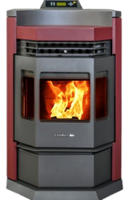 ComfortBilt HP22-N 2,800 sq. ft. EPA Certified Pellet Stove with Auto Ignition 80 lb Hopper Capacity Red New
