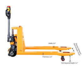 Apollolift A-1034 Electric Hydraulic Lithium Pallet Jack 3300 lbs. Capacity 48