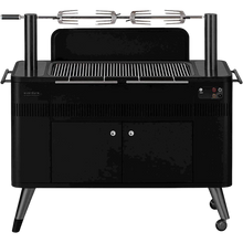 Everdure HBCE3BUS HUB II 54-Inch Charcoal Grill with Patented Built-in Rotisserie System Steel Graphite New
