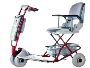 Tzora Classic Portable Lightweight Folding Mobility Scooter Red New
