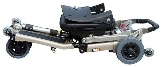 Luggie Standard Folding Travel Scooter Champagne Open Box